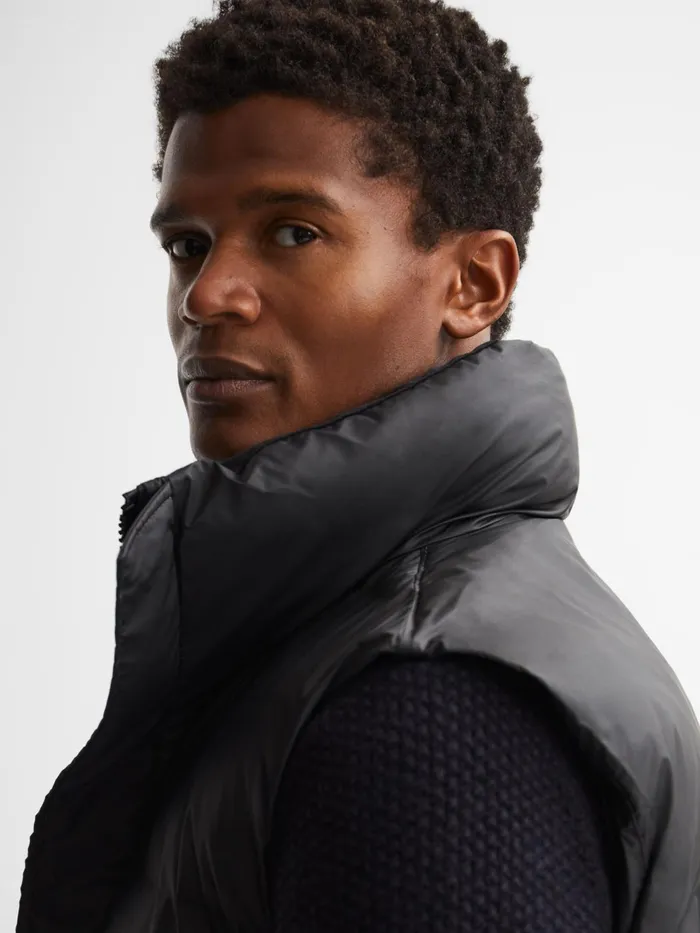Reiss Coats and Jackets Rains Rains Boxy Puffer Vest Black 8211 Men