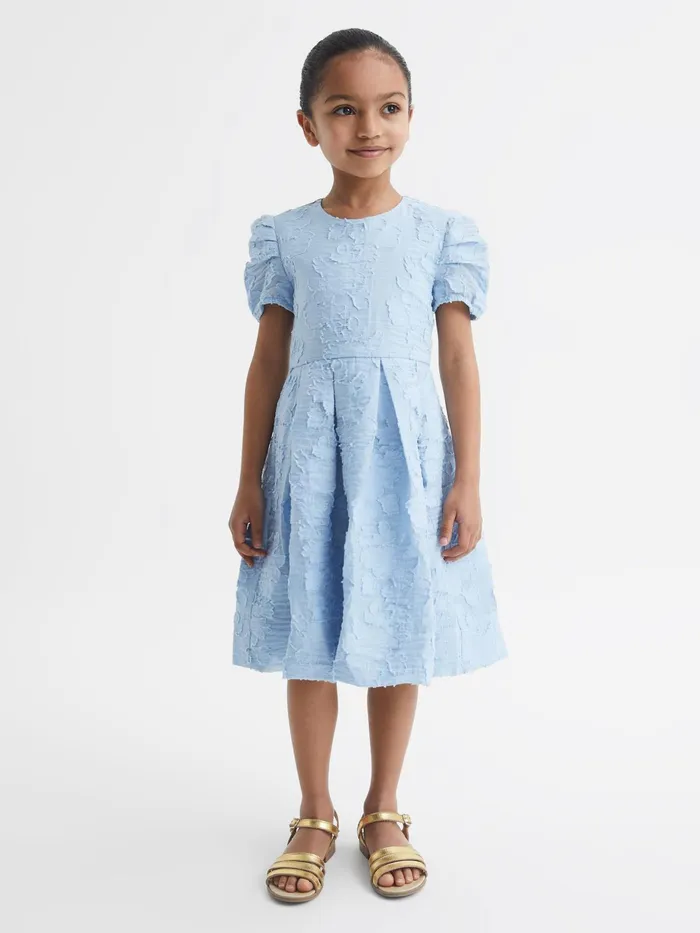 Reiss Dresses and Jumpsuits Amalie Floral Print Textured Dress Blue 8211 Children Reiss Dresses and Jumpsuits Amalie Floral Print Textured Dress Blue 8211 Children