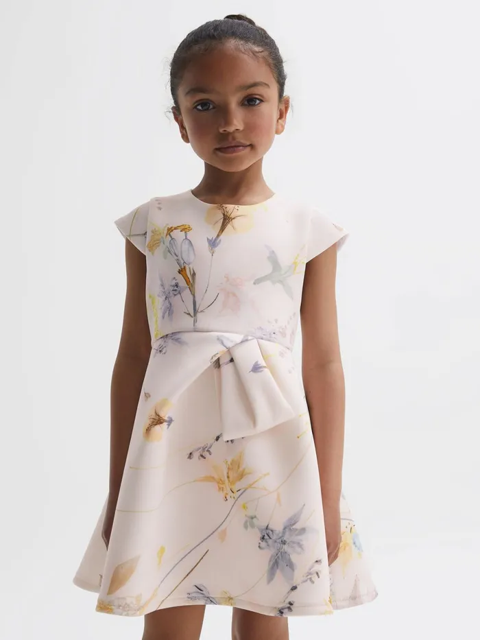 Reiss Dresses and Jumpsuits Eda Scuba Floral Printed Dress Pink 8211 Children