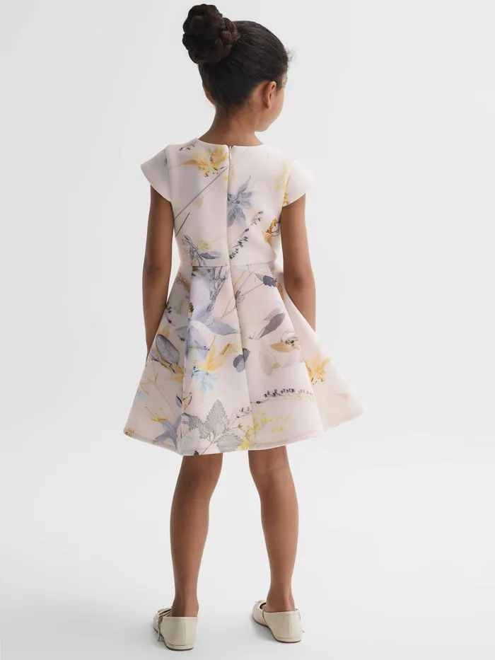 Reiss Dresses and Jumpsuits Eda Scuba Floral Printed Dress Pink 8211 Children