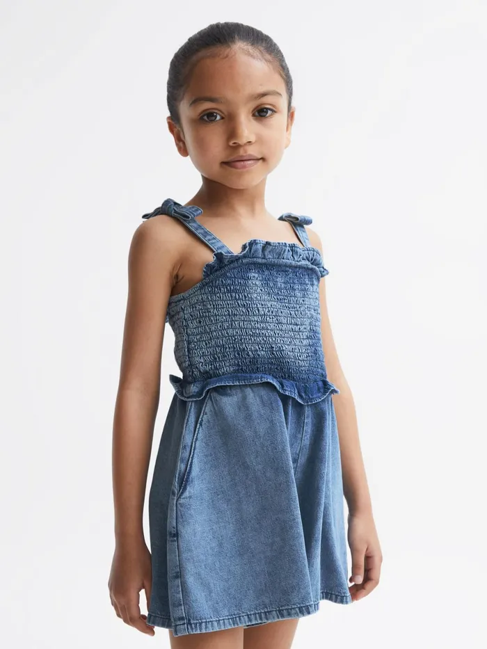 Reiss Dresses and Jumpsuits Hattie Denim Playsuit Blue 8211 Children