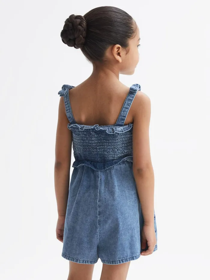 Reiss Dresses and Jumpsuits Hattie Denim Playsuit Blue 8211 Children
