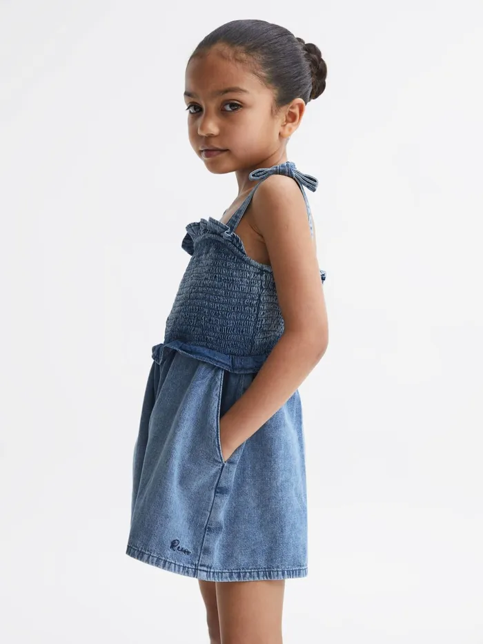 Reiss Dresses and Jumpsuits Hattie Denim Playsuit Blue 8211 Children
