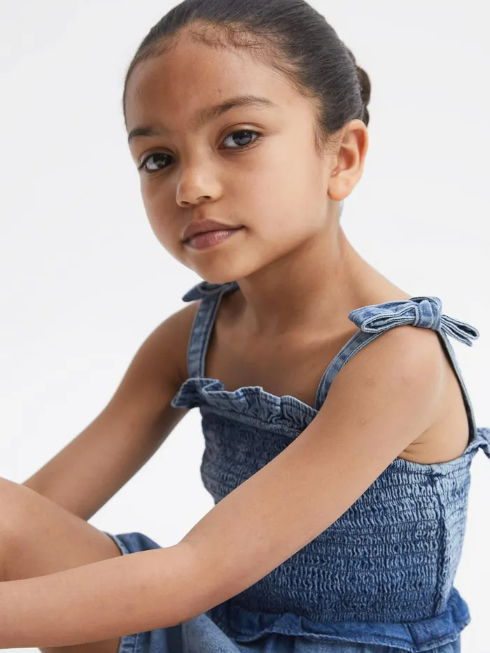 Reiss Dresses and Jumpsuits Hattie Denim Playsuit Blue 8211 Children