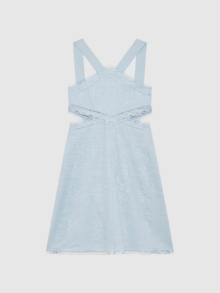 Reiss Dresses and Jumpsuits Louisa Embroidered Dress Blue 8211 Children