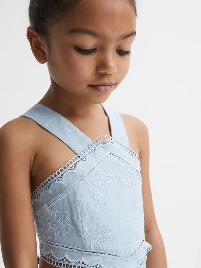 Reiss Dresses and Jumpsuits Louisa Embroidered Dress Blue 8211 Children