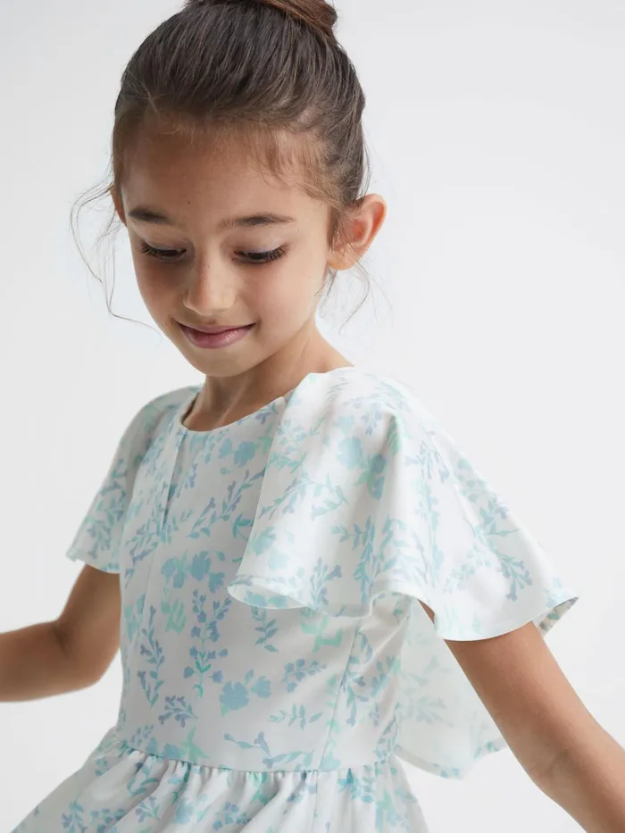 Reiss Dresses and Jumpsuits Maisie Satin Midi Dress Multi 8211 Children