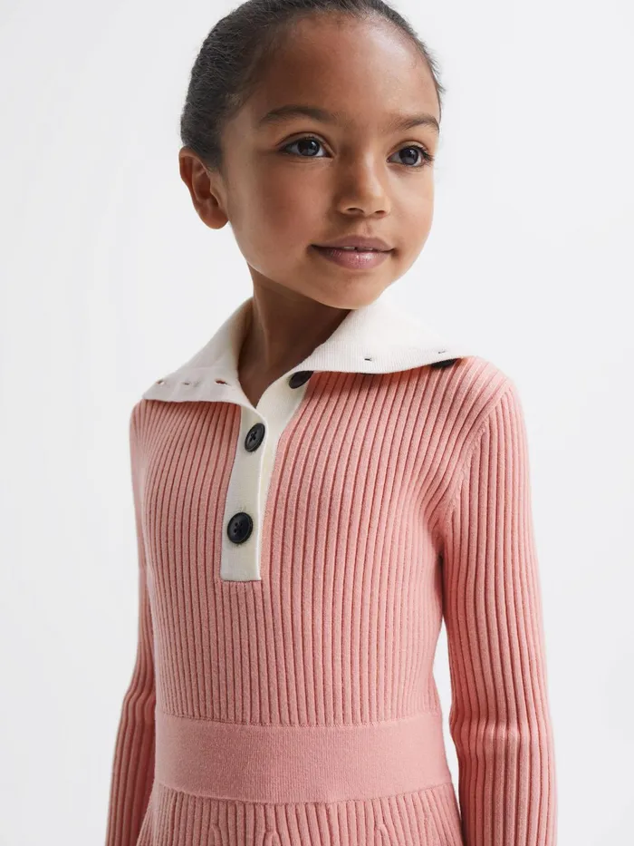 Reiss Dresses and Jumpsuits Malani Colourblock Knitted Dress Pink 8211 Children Reiss Dresses and Jumpsuits Malani Colourblock Knitted Dress Pink 8211 Children