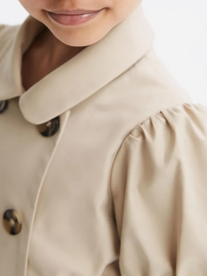 Reiss Dresses and Jumpsuits Naomi Puff Sleeve Belted Dress Camel 8211 Children