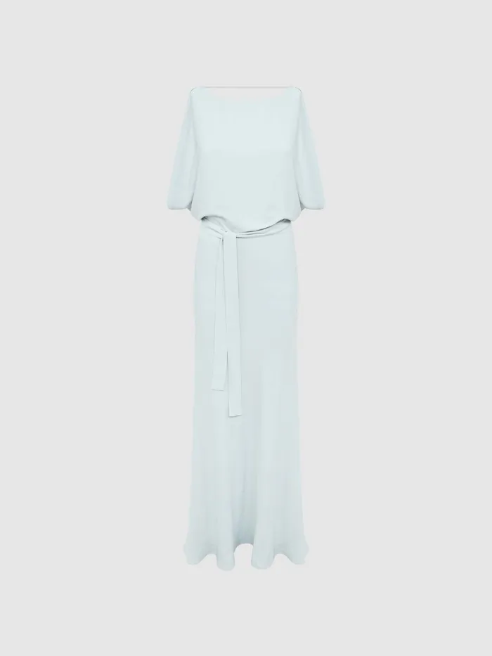 Reiss Dresses Ida Cowl Neck Bridesmaid Maxi Dress Green 8211 Women
