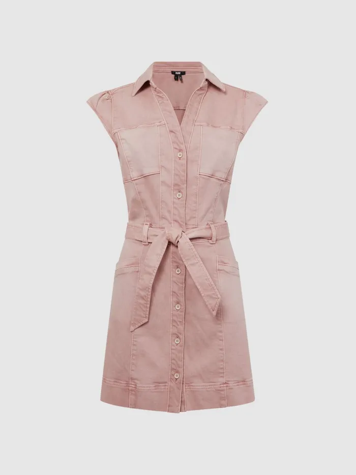 Reiss Dresses Jaxsyn Paige Button Front Dress Vintage Rouge Glow 8211 Women