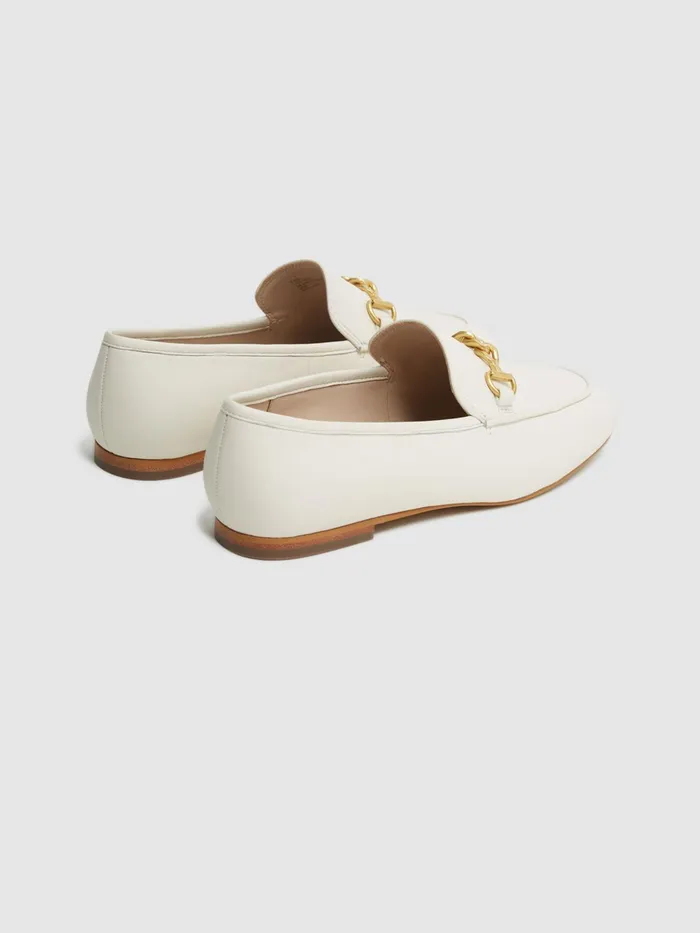 Reiss Flats Evan Chain Detail Loafers Black 8211 Women