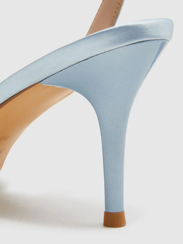 Reiss Heels Cecily Pointed Court Shoes Blue 8211 Women