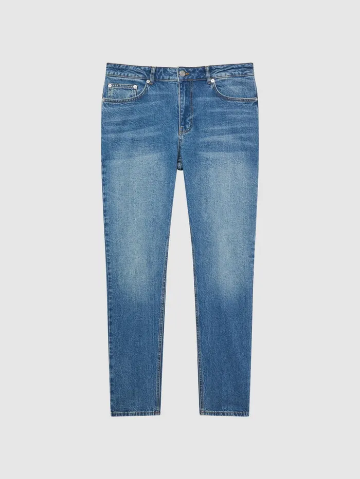 Reiss Jeans Calik Tapered Slim Fit Jeans Washed Blue 8211 Men