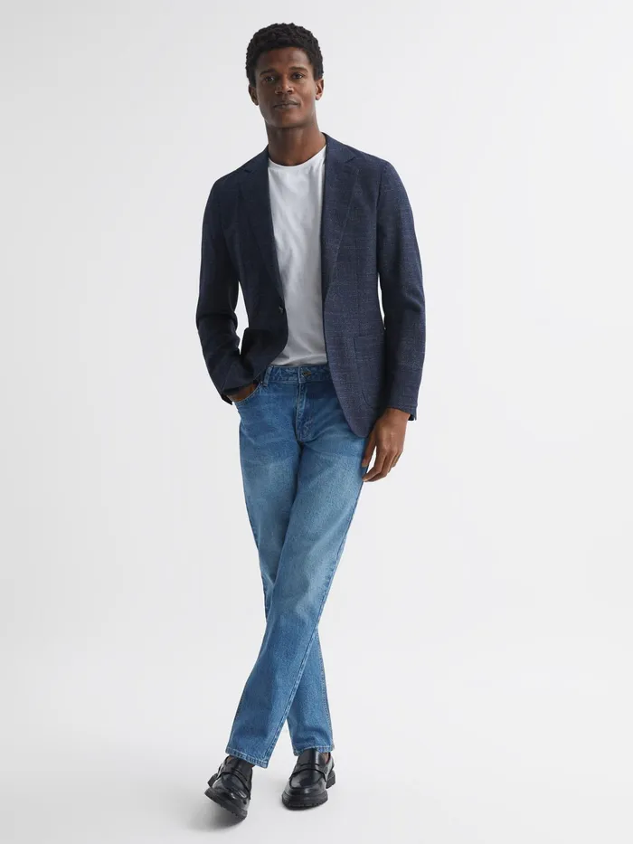 Reiss Jeans Calik Tapered Slim Fit Jeans Washed Blue 8211 Men