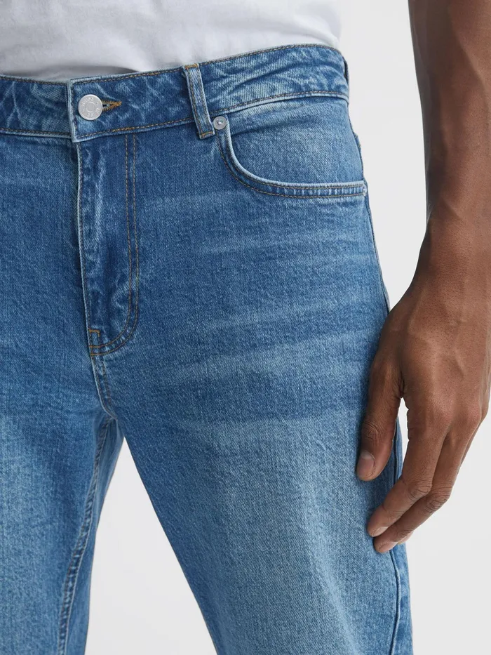 Reiss Jeans Calik Tapered Slim Fit Jeans Washed Blue 8211 Men