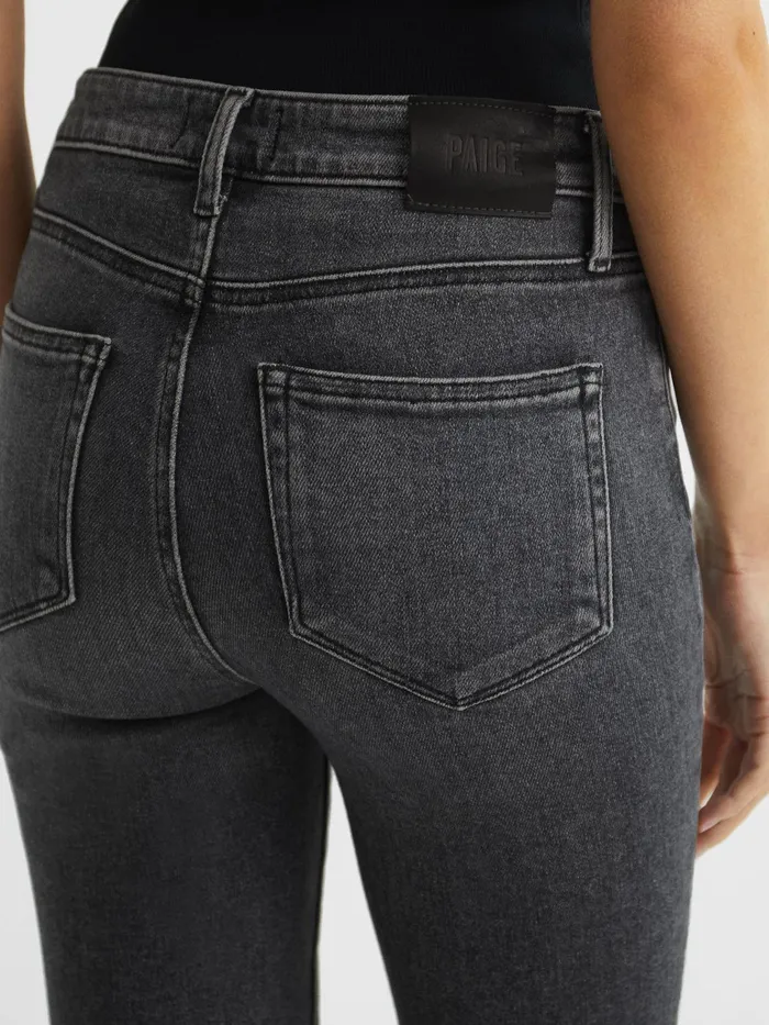 Reiss Jeans Cindy Paige Cindy Straight Leg Raw Hem Jeans Washed Black 8211 Women