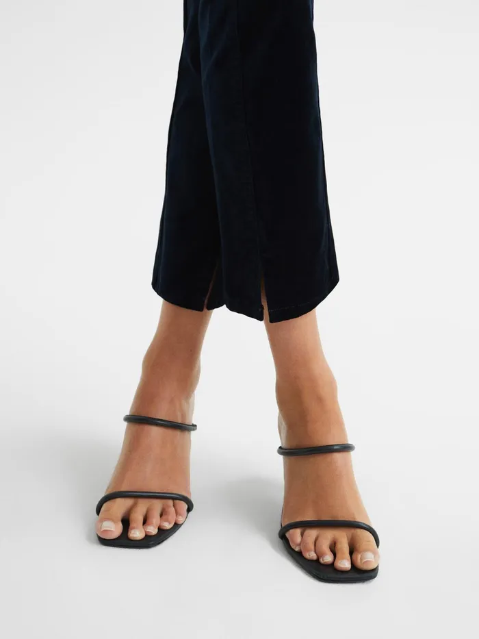 Reiss Jeans Cindy Twisted Seam Velvet Jeans Dark Navy 8211 Women