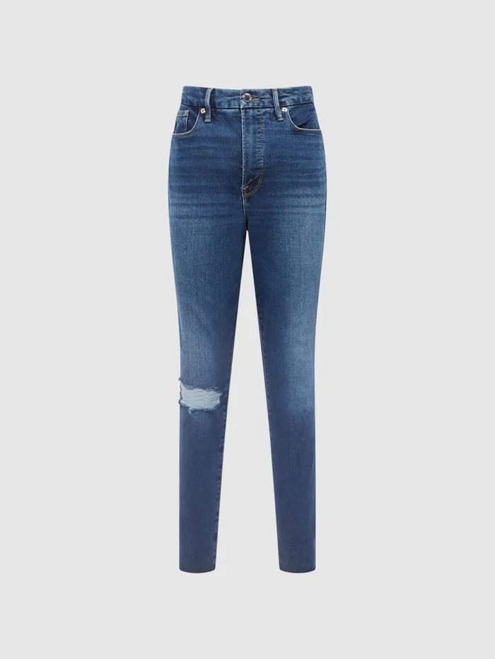 Reiss Jeans Good American Cropped Skinny Jeans Dark Blue 8211 Women