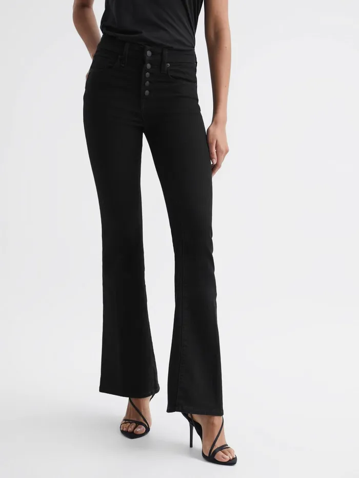 Reiss Jeans Good American Flared Jeans Black 8211 Women