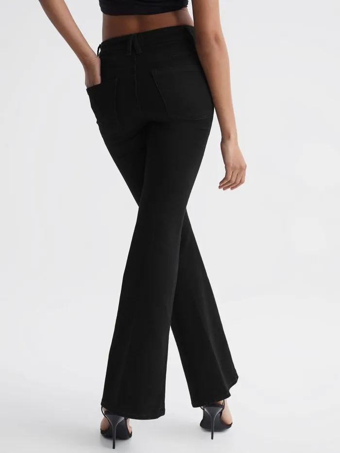 Reiss Jeans Good American Flared Jeans Black 8211 Women