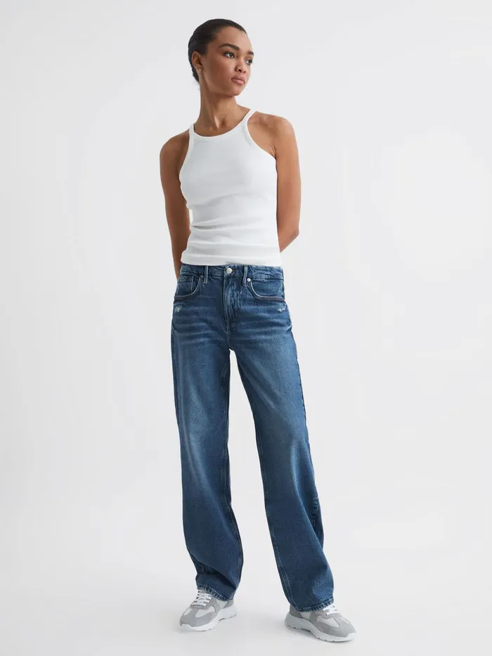 Reiss Jeans Good American Good American 90s Fit Jeans Mid Blue 8211 Women