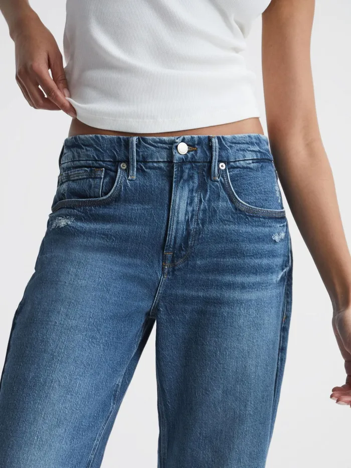 Reiss Jeans Good American Good American 90s Fit Jeans Mid Blue 8211 Women