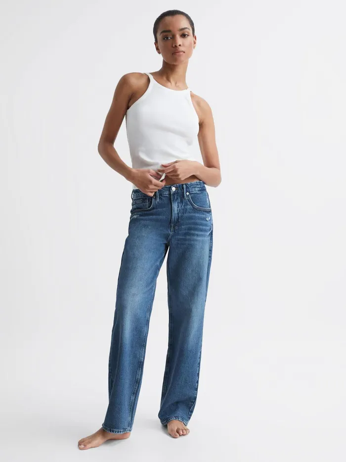 Reiss Jeans Good American Good American 90s Fit Jeans Mid Blue 8211 Women