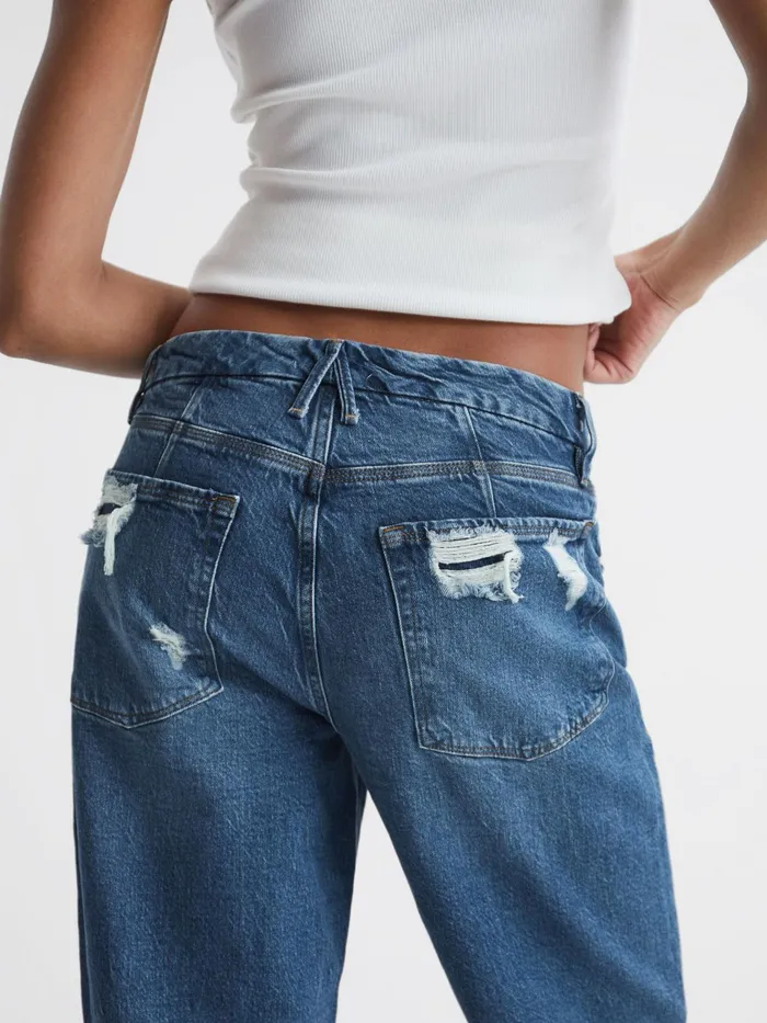Reiss Jeans Good American Good American 90s Fit Jeans Mid Blue 8211 Women