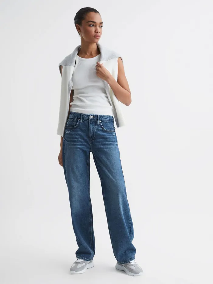 Reiss Jeans Good American Good American 90s Fit Jeans Mid Blue 8211 Women