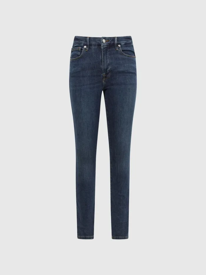 Reiss Jeans Good American Good American Released Hem Skinny Jeans Dark Blue 8211 Women