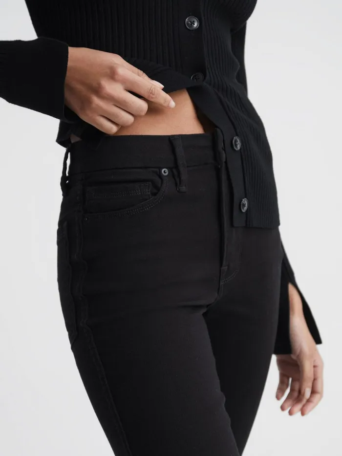 Reiss Jeans Good American Straight Jeans Black 8211 Women