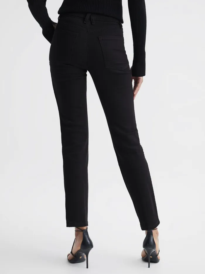 Reiss Jeans Good American Straight Jeans Black 8211 Women