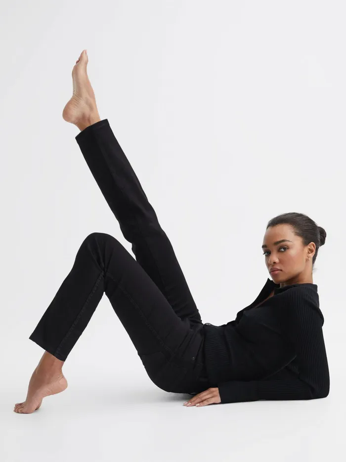 Reiss Jeans Good American Straight Jeans Black 8211 Women