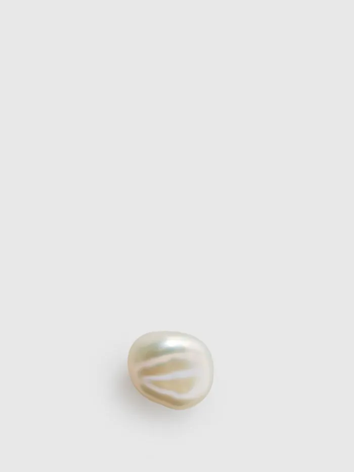 Reiss Jewellery Baroque Maria Black Stud Earring Gold 8211 Women