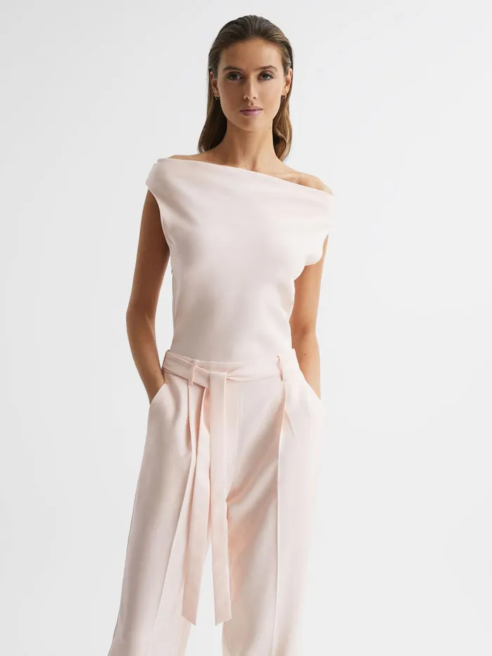 Reiss Jumpsuits Maple OffTheShoulder Jumpsuit Nude 8211 Women
