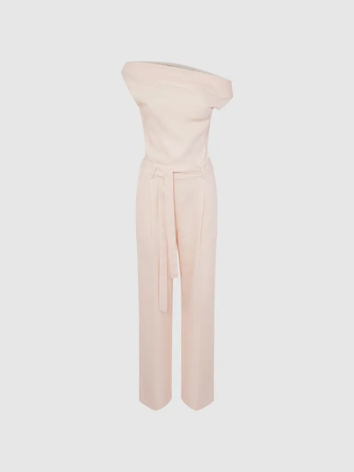 Reiss Jumpsuits Maple OffTheShoulder Jumpsuit Nude 8211 Women