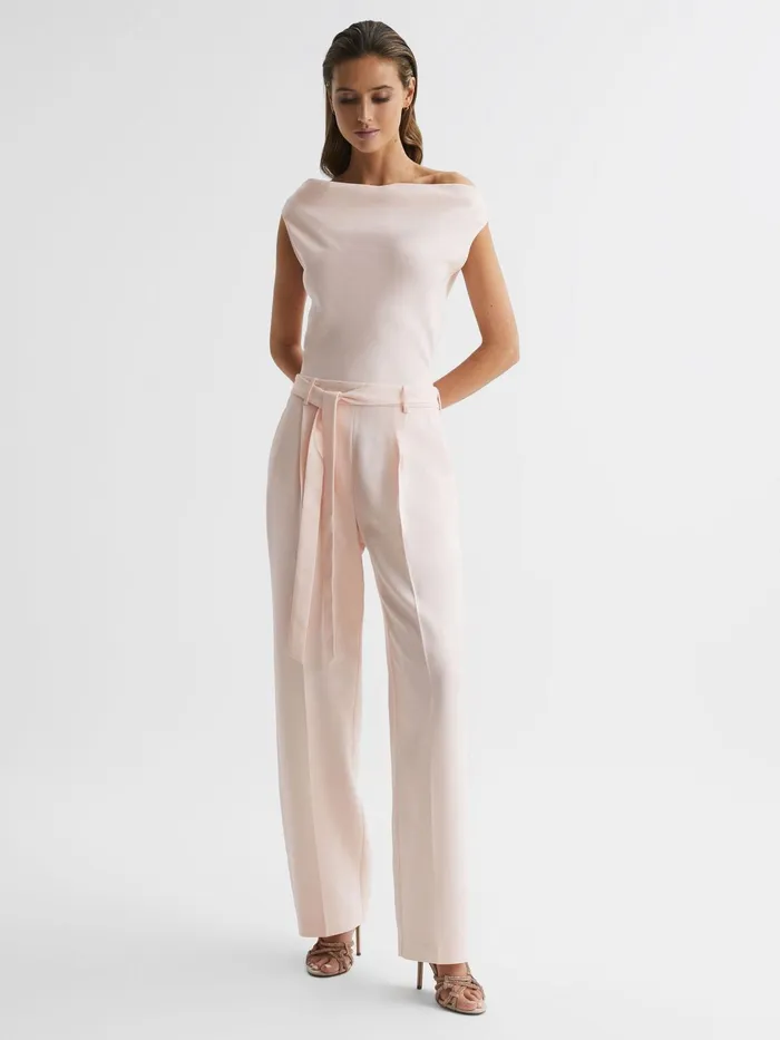 Reiss Jumpsuits Maple OffTheShoulder Jumpsuit Nude 8211 Women