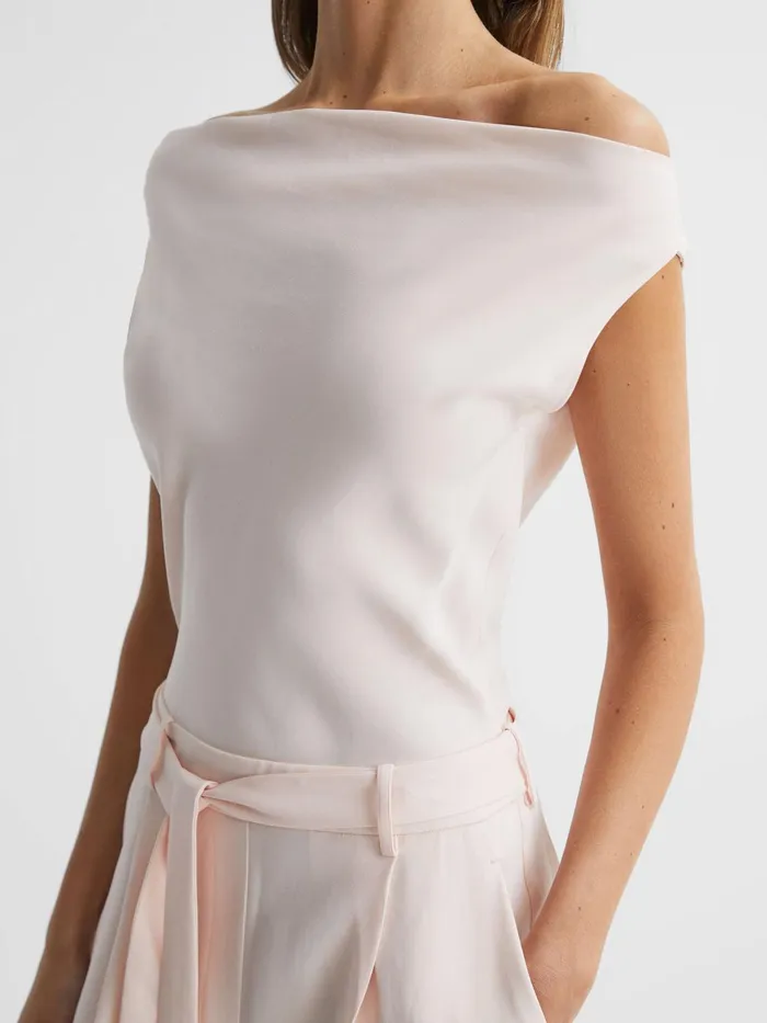 Reiss Jumpsuits Maple OffTheShoulder Jumpsuit Nude 8211 Women