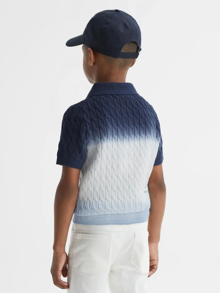 Reiss Knitwear Micah Polo Shirt Blue 8211 Children