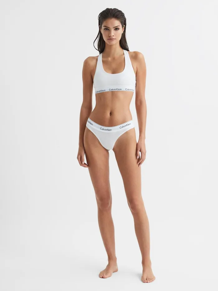 Reiss Lingerie and Nightwear Calvin Klein Underwear Thong White 8211 Women