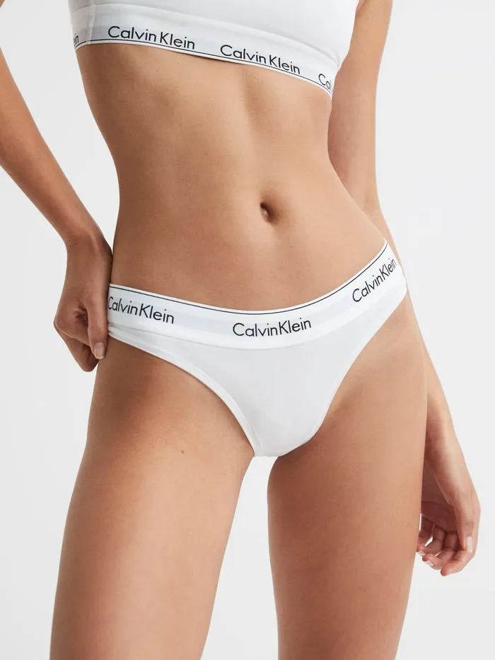 Reiss Lingerie and Nightwear Calvin Klein Underwear Thong White 8211 Women