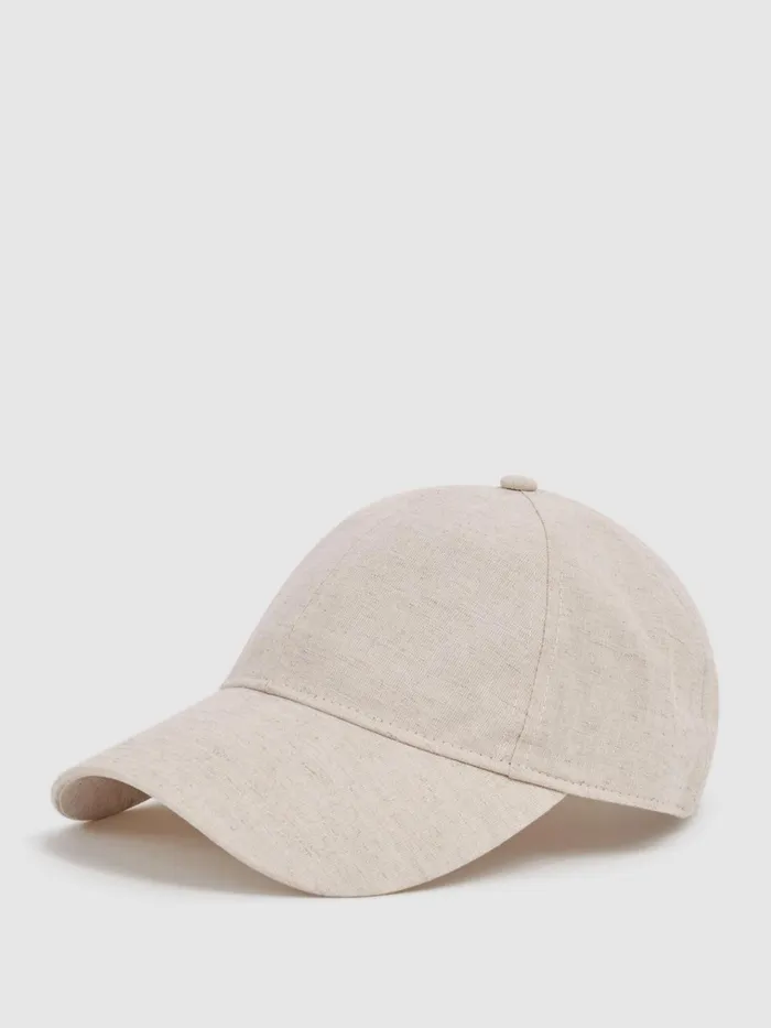 Reiss Scarves Hats and Gloves Dawson CottonLinen Blend Baseball Cap Navy 8211 Men Reiss Scarves Hats and Gloves Dawson CottonLinen Blend Baseball Cap Navy 8211 Men