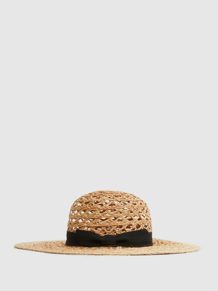 Reiss Scarves Hats and Gloves Eloise Crochet Raffia Wide Brim Hat Neutral 8211 Women Reiss Scarves Hats and Gloves Eloise Crochet Raffia Wide Brim Hat Neutral 8211 Women