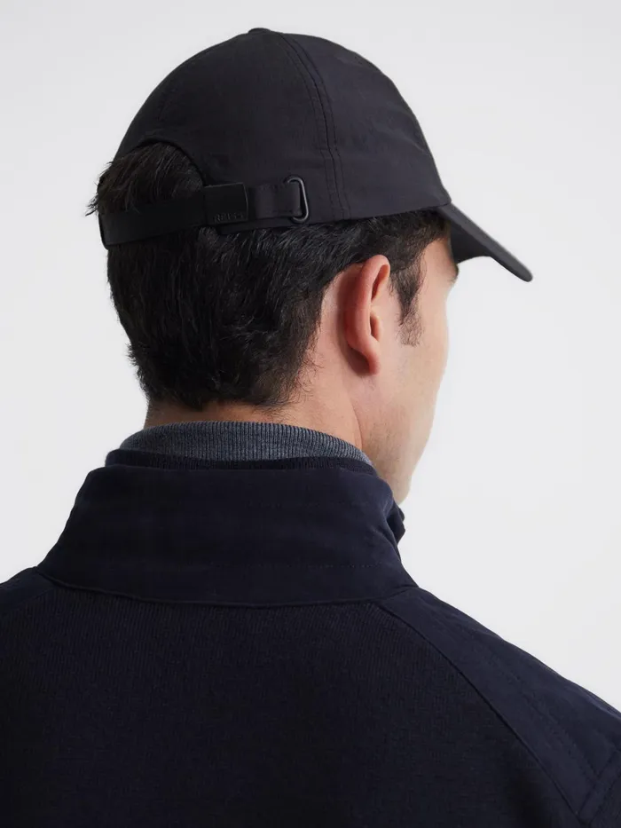 Reiss Scarves Hats and Gloves Fento Ripstop Baseball Cap Black 8211 Men