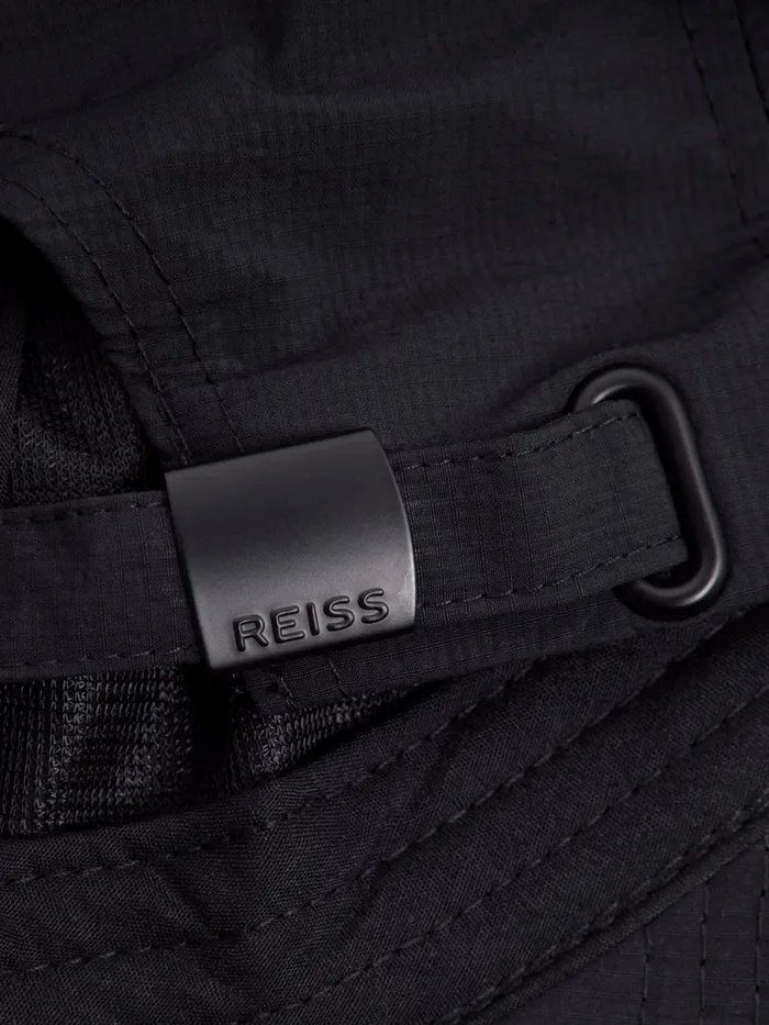 Reiss Scarves Hats and Gloves Fento Ripstop Baseball Cap Black 8211 Men