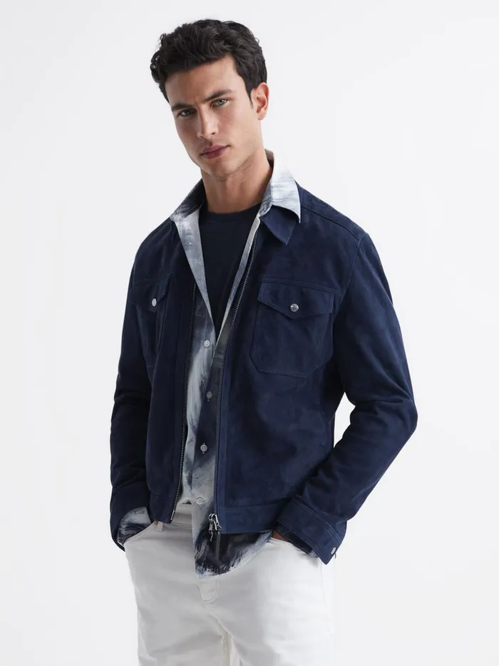 Reiss Shirts Dissly Slim Fit Printed Shirt Navymulti 8211 Men