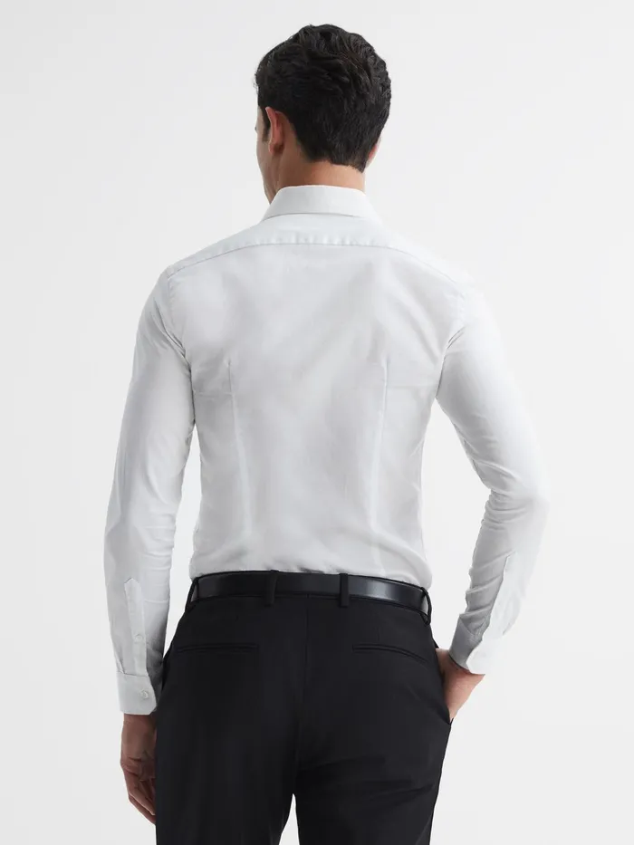Reiss Shirts Storm Cotton Twill Slim Fit Shirt White 8211 Men