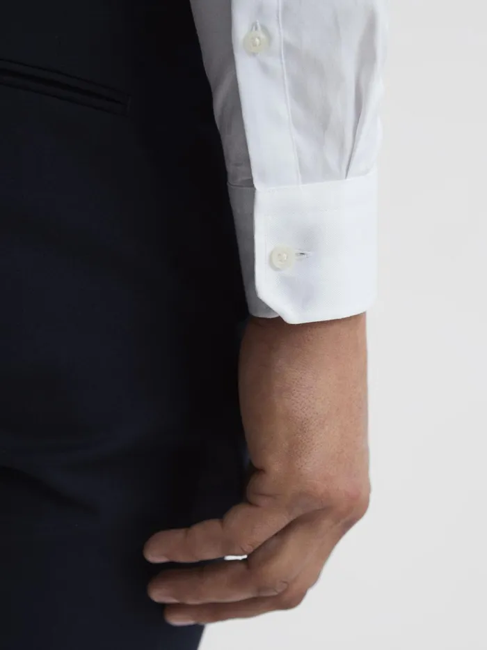 Reiss Shirts Storm Cotton Twill Slim Fit Shirt White 8211 Men