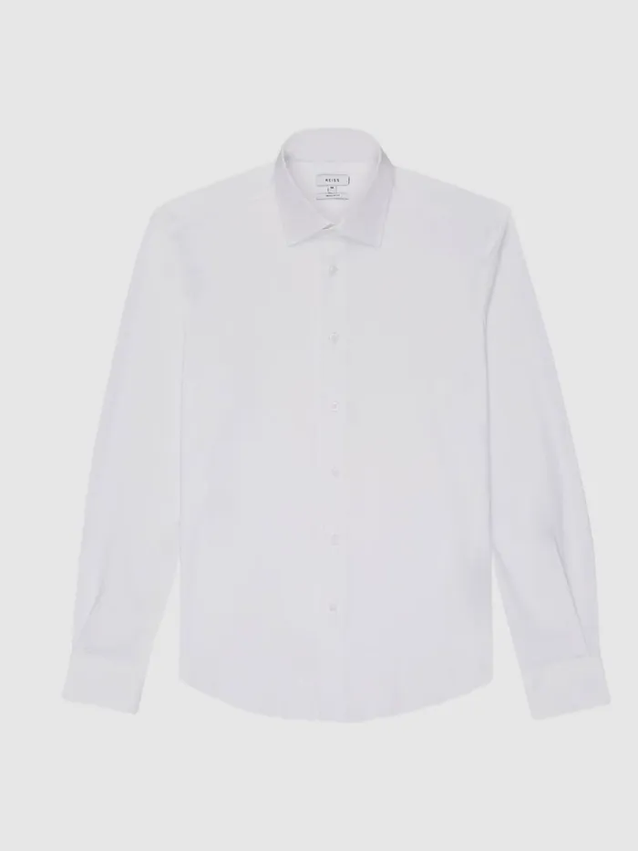 Reiss Shirts Voyager Regular Fit Travel Shirt White 8211 Men